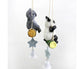 Cute Swing Panda Sloth Wind Chimes Home Door Window Balcony Hanging Bell Decor-Sloth