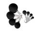8Pcs/Set Stainless Steel Handle Measuring Spoons Baking Cooking Scale Scoop-Green