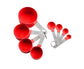 8Pcs/Set Stainless Steel Handle Measuring Spoons Baking Cooking Scale Scoop-Green