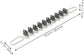 2pcs Bendable Crevice Cleaning Brushes for Gaps & Surfaces