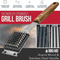 Triple Grill Cleaning Brush with Scraper, BBQ Tool