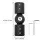 Corner Curtain Rod Elbow Brackets, Curtain Rod Connector Set