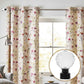 2pcs White Glass Ball Curtain Rod Ends with Brackets