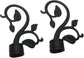 2pcs Curtain Rod Finials for 28mm Rods, Decorative Ends