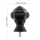 2pcs Curtain Rod Decorative Ends, Swivel End Caps for Windows