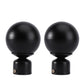 2pcs Decorative Curtain Rod End Caps, Plug Style Rod Decor