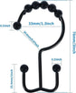 12pcs Double-Sided Metal Shower Curtain Hooks Anti-Rust Sliding Hooks