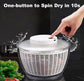 Electric Salad Spinner 4.5L, Rechargeable Large Lettuce Dryer