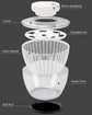 Electric Salad Spinner 4.5L, Rechargeable Large Lettuce Dryer