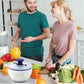 Salad Spinner with Strainer and Lid, Fruit and Vegetable Washer Dryer