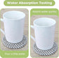 8pcs Absorbent Boho Drink Coasters for Coffee Table Gray