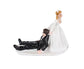 Elegant Bride Groom Couple Cake Topper Wedding Resin Figurine Valentine Day Gift-Skin Color