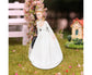 Elegant Bride Groom Couple Cake Topper Wedding Resin Figurine Valentine Day Gift-Skin Color