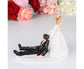 Elegant Bride Groom Couple Cake Topper Wedding Resin Figurine Valentine Day Gift-Skin Color