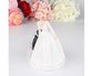 Elegant Bride Groom Couple Cake Topper Wedding Resin Figurine Valentine Day Gift-Skin Color