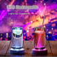4pcs LED Drink Coasters with Light Sensor for Bar Party