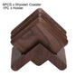 6pcs Wooden Drink Coasters with Holder for Kitchen Cafe