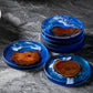 6pcs Wooden Epoxy Resin Drink Coasters Modern Style