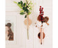 Wall Mounted Adhesive Metal Dried Flower Vase Tube Home Garden Balcony Decor-Rose Gold