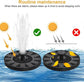1.2W Floating Solar Fountain Pump with 6 Nozzles 30-40cm Spray