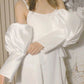 Detachable Wedding Arm Sleeves White Ruffle Bridal Gloves