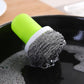 3Pcs Stainless Steel Scourer with Handle Reusable Pot Cleaning Brush Set