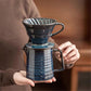 Pour Over Coffee Maker Ceramic Coffee Pot with 40 Paper Filters
