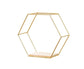 Nordic Hexagonal Iron Stand Small Pot Wall Holder Home Shelf Storage Holder-Golden M