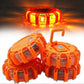 Roadside Emergency LED Flare Lights 4 Pack, Flashing Beacon Disc Warning Kit