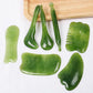 7pcs Natural Stone Guasha Scraping Tool Set, Traditional Anti-Aging Gua Sha Boards