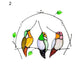 Pendant Multifunctional Attractive Acrylic Miniature Fake Bird Ornament for Home