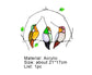 Pendant Multifunctional Attractive Acrylic Miniature Fake Bird Ornament for Home