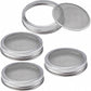 4 Sets 86mm Stainless Steel Sprouting Jar Lids Strainer Kit for Salad Seeds