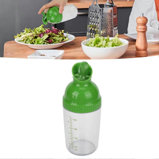 200ml Salad Dressing Shaker BPA Free Leakproof Jar with Lid Green