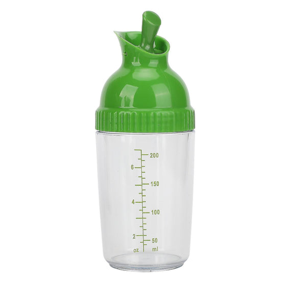 200ml Salad Dressing Shaker BPA Free Leakproof Jar with Lid Green