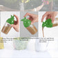 200ml Salad Dressing Shaker BPA Free Leakproof Jar with Lid Green