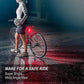 USB Rechargeable Bike Light Set - LED Front & Tail Light