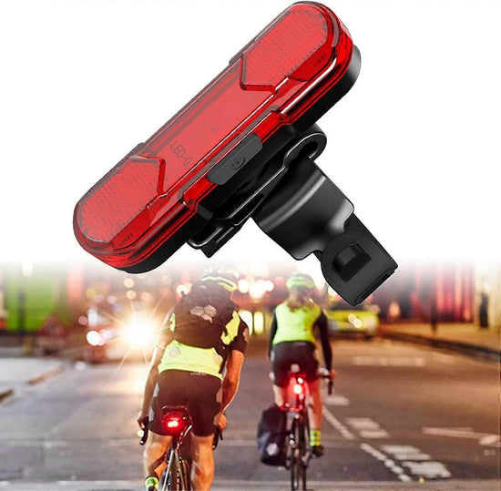 LED Rear Bike Tail Light - USB Rechargeable, 4 Modes, for MTB/Dog/Backpack