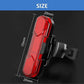 LED Rear Bike Tail Light - USB Rechargeable, 4 Modes, for MTB/Dog/Backpack