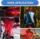 LED Rear Bike Tail Light - USB Rechargeable, 4 Modes, for MTB/Dog/Backpack