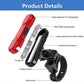 LED Rear Bike Tail Light - USB Rechargeable, 4 Modes, for MTB/Dog/Backpack