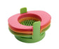 3 In 1 Stainless Steel Cutting Wires Hard Boiled Egg Slicer Cutter Kitchen Tool-Red Green Orange