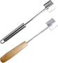 2PCS Stainless Steel Corn Stripper with Wooden Handle - Fast Kernel Removal