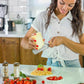 Wooden Handle Cheese Grater & Vegetable Slicer - Potato Peeler, Kitchen Tool