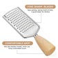 Wooden Handle Cheese Grater & Vegetable Slicer - Potato Peeler, Kitchen Tool
