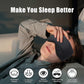 Super Soft Cotton Sleep Mask - Breathable, Adjustable, with Earplugs & Travel Pouch