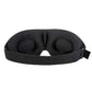 2pcs 3D Silk Sleep Mask - Black, Adjustable, Memory Foam