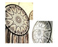 Hollow Round Moon Shape Tassel Dream Catcher Hanging Pendant Home Bedroom Decor- B