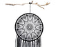 Hollow Round Moon Shape Tassel Dream Catcher Hanging Pendant Home Bedroom Decor- B