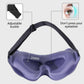 Washable Sleep Mask for Side Sleeping - Adjustable Strap, Breathable, Travel